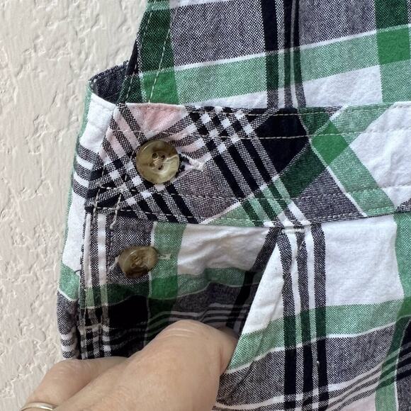 Janie And Jack Boys Plaid Shortalls Boys Size 18-24 Months - Picture 6 of 11